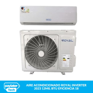 AIRE ACONDICIONADO ROYAL INVERTER 2023 12MIL BTU EFICIENCIA 18