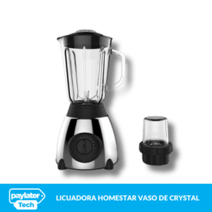 LICUADORA HOMESTAR VASO DE CRYSTAL